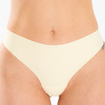 Limoncello yellow everyday essential mid-rise g-string worn by Emma